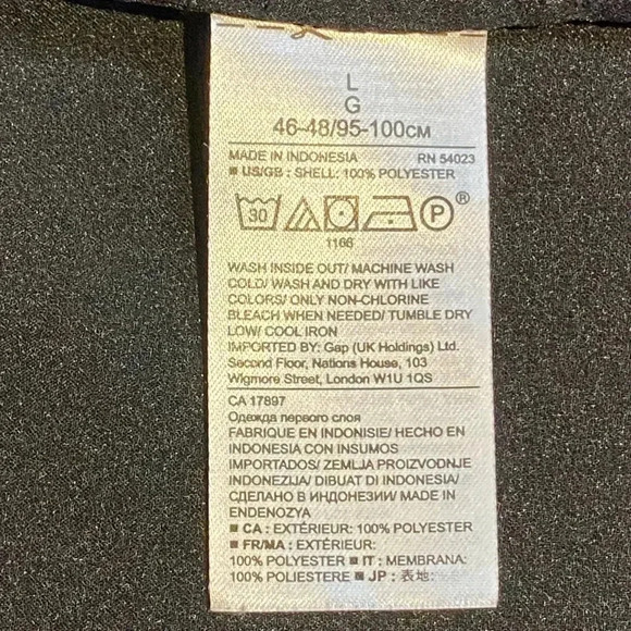 Banana Republic Long Sleeve Satin Flat Chevron Ruffle Top, size L - Picture 8 of 10